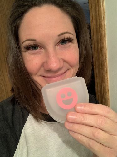 A woman is reviewing Cheeky Night Guard-Cheeky