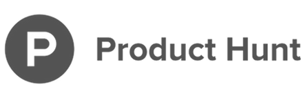 Product Hunt logo with a stylized 'P' on a white background
