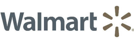 Walmart logo with text and starburst symbol on a white background